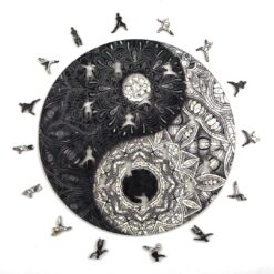 Alternative view of Mindful Wooden Jigsaw Puzzle-YIN YANG