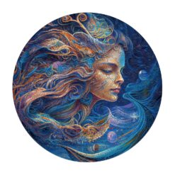 Zodiac Mindful Wooden Jigsaw Puzzle-Aquarius