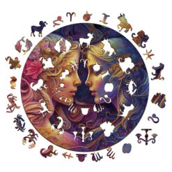 Alternative view of Zodiac Mindful Wooden Jigsaw Puzzle-Gemini