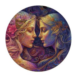 Zodiac Mindful Wooden Jigsaw Puzzle-Gemini