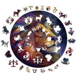 Alternative view of Zodiac Mindful Wooden Jigsaw Puzzle-Leo