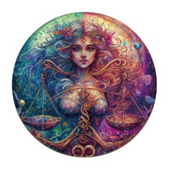 Zodiac Mindful Wooden Jigsaw Puzzle-Libra