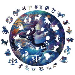 Alternative view of Zodiac Mindful Wooden Jigsaw Puzzle-Pisces