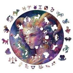 Alternative view of Zodiac Mindful Wooden Jigsaw Puzzle-Taurus