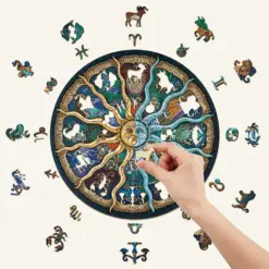 Alternative view of Mindful Wooden Jigsaw Puzzle-ZODIAC HOROSCOPE