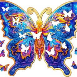 Alternative view of Mindful Wooden Jigsaw Puzzle-Beautiful Butterfly