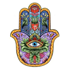 Mindful Wooden Jigsaw Puzzle-HAND OF FATIMA
