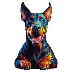 Mindful Wooden Jigsaw Puzzle-Doberman Pinscher
