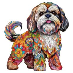 Mindful Wooden Jigsaw Puzzle-Beautiful shih tzu