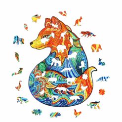 Alternative view of Mindful Wooden Jigsaw Puzzle- LEISURELY FOX