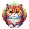 Mindful Wooden Jigsaw Puzzle-MANDALA CAT
