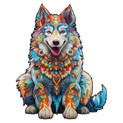 Mindful Wooden Jigsaw Puzzle-Alaskan Malamute