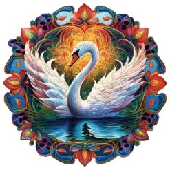 Mindful Wooden Jigsaw Puzzle-Beautiful swan1