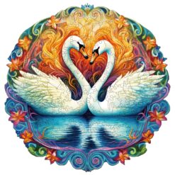 Mindful Wooden Jigsaw Puzzle-Beautiful swan2