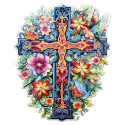 Mindful Wooden Jigsaw Puzzle-Blessing Cross-2
