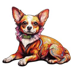 Mindful Wooden Jigsaw Puzzle-Charming Chihuahua