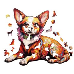 Alternative view of Mindful Wooden Jigsaw Puzzle-Charming Chihuahua