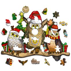 Alternative view of Mindful Wooden Jigsaw Puzzle-CHRISTMAS PARTY