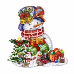 Mindful Wooden Jigsaw Puzzle-CHRISTMAS SNOWMAN