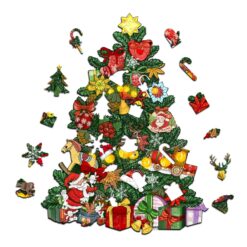 Alternative view of Mindful Wooden Jigsaw Puzzle-CHRISTMAS TREE