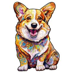Mindful Wooden Jigsaw Puzzle-CLEVER CORGI-3