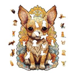Alternative view of Mindful Wooden Jigsaw Puzzle-Cute Chihuahua-2