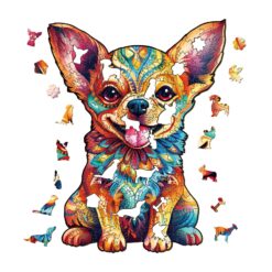 Alternative view of Mindful Wooden Jigsaw Puzzle-Cute Chihuahua