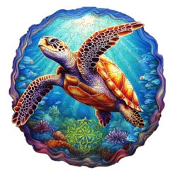 Mindful Wooden Jigsaw Puzzle-DEEP SEA TURTLE-1