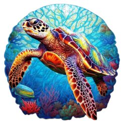 Mindful Wooden Jigsaw Puzzle-DEEP SEA TURTLE-2