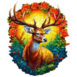 Mindful Wooden Jigsaw Puzzle-Deer of Life-2