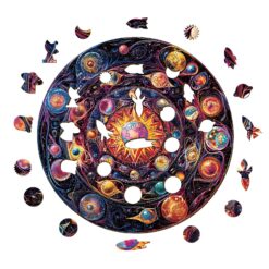 Alternative view of Mindful Wooden Jigsaw Puzzle-Fantasy Universe