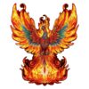 Mindful Wooden Jigsaw Puzzle-Flame-born Phoenix
