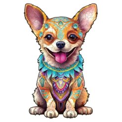 Mindful Wooden Jigsaw Puzzle-Happy Chihuahua