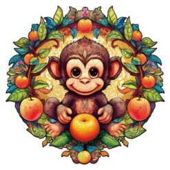 Mindful Wooden Jigsaw Puzzle-Happy Monkey