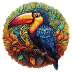 Mindful Wooden Jigsaw Puzzle-Lively Toucans
