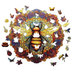 Alternative view of Mindful Wooden Jigsaw Puzzle-MANDALA BEE