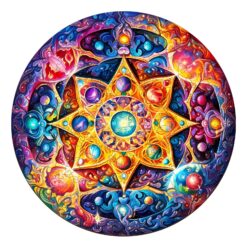 Mindful Wooden Jigsaw Puzzle-Mandala Planet