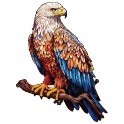 Mindful Wooden Jigsaw Puzzle-Mighty Bald Eagle