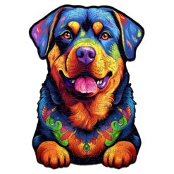 Mindful Wooden Jigsaw Puzzle-Rottweiler-2