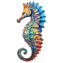 Mindful Wooden Jigsaw Puzzle-Seahorse