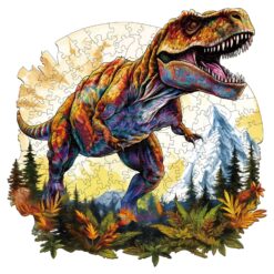 Mindful Wooden Jigsaw Puzzle-T-rex