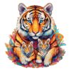 Mindful Wooden Jigsaw Puzzle-Tiger Family