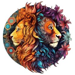 Mindful Wooden Jigsaw Puzzle-Yin-Yang Lion-2
