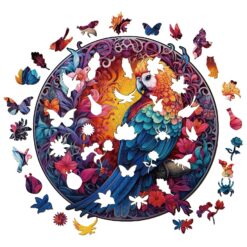 Alternative view of Mindful Wooden Jigsaw Puzzle-Beautiful Parrot