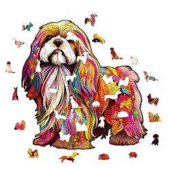 Alternative view of Mindful Wooden Jigsaw Puzzle-Beautiful Shih Tzu 2