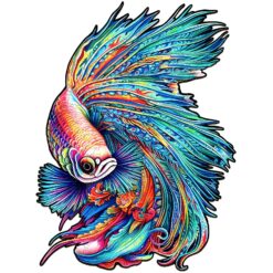 Mindful Wooden Jigsaw Puzzle-COLORFUL BETTA