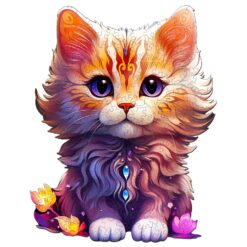 Mindful Wooden Jigsaw Puzzle-Cute Cat