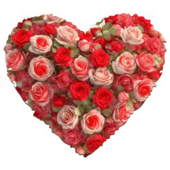 Mindful Wooden Jigsaw Puzzle-FLOWER HEART 1