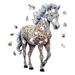 Alternative view of Mindful Wooden Jigsaw Puzzle-Free Zebra 2