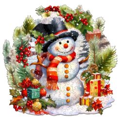 Mindful Wooden Jigsaw Puzzle-Frosty the Snowman